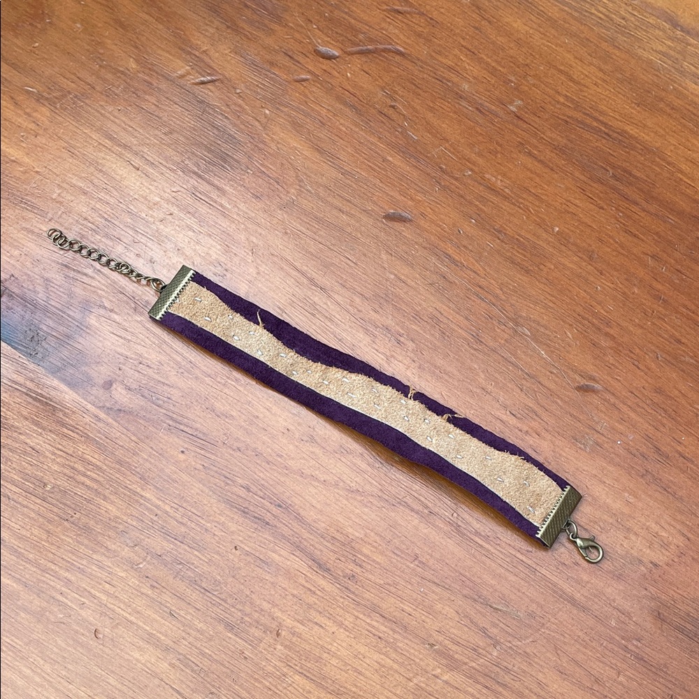 Upcycled Leather Bracelet
